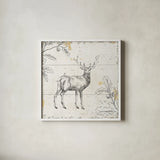 Wild and Beautiful V by Daphne Brissonnet. Shown in a crisp white glass frame for a clean and minimalist style. Available as an archival giclee rolled canvas, fine art paper, or poster print. SKU 28764a.