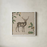 Wild and Beautiful V Color by Daphne Brissonnet. Shown in a crisp white glass frame for a clean and minimalist style. Available as an archival giclee rolled canvas, fine art paper, or poster print. SKU 82940a.