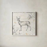 Wild and Beautiful VI by Daphne Brissonnet. Shown in a crisp white glass frame for a clean and minimalist style. Available as an archival giclee rolled canvas, fine art paper, or poster print. SKU 28765a.