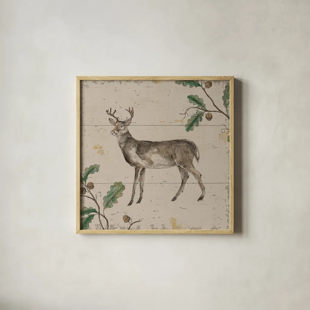 Wild and Beautiful VI Color by Daphne Brissonnet. Shown in a natural wood glass frame for a timeless modern aesthetic. Available as an archival giclee rolled canvas, fine art paper, or poster print. SKU 82941a.