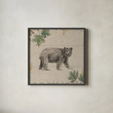 Wild and Beautiful VII Color by Daphne Brissonnet. Shown in a sleek black glass frame for a contemporary gallery look. Available as an archival giclee rolled canvas, fine art paper, or poster print. SKU 82942a.