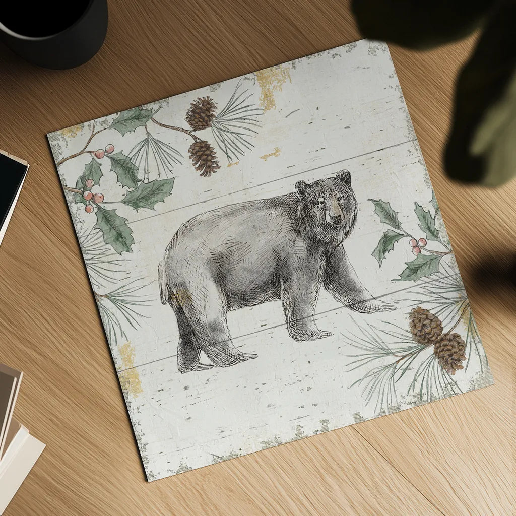 Wild and Beautiful VII Holiday by Daphne Brissonnet. Shown as a detailed flat fine art print, highlighting archival giclee quality. Available as an archival giclee rolled canvas, fine art paper, or poster print. SKU 72271a.