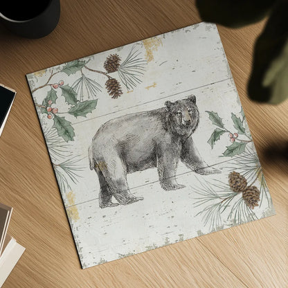 Wild and Beautiful VII Holiday by Daphne Brissonnet. Shown as a detailed flat fine art print, highlighting archival giclee quality. Available as an archival giclee rolled canvas, fine art paper, or poster print. SKU 72271a.