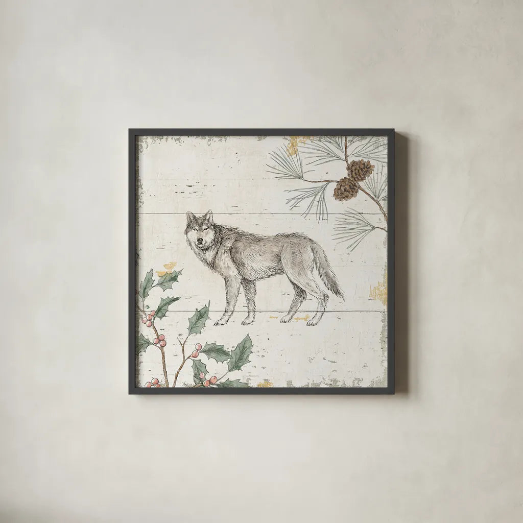 Wild and Beautiful VIII Holiday by Daphne Brissonnet. Shown in a sleek black glass frame for a contemporary gallery look. Available as an archival giclee rolled canvas, fine art paper, or poster print. SKU 72272a.
