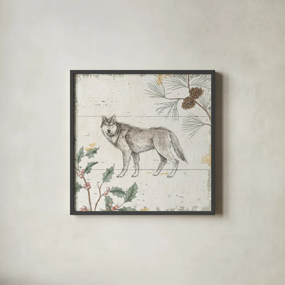 Wild and Beautiful VIII Holiday by Daphne Brissonnet. Shown in a sleek black glass frame for a contemporary gallery look. Available as an archival giclee rolled canvas, fine art paper, or poster print. SKU 72272a.