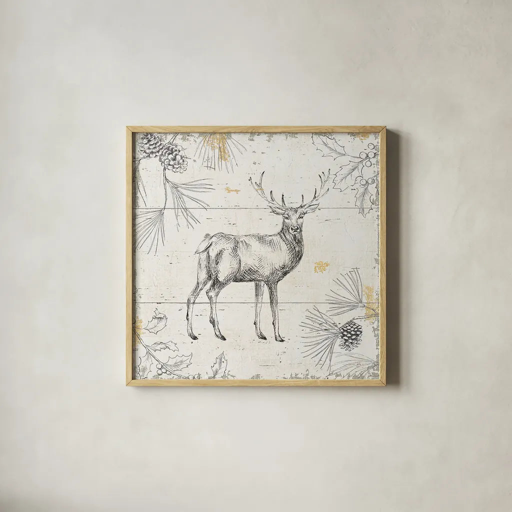 Wild and Beautiful X by Daphne Brissonnet. Shown in a natural wood glass frame for a timeless modern aesthetic. Available as an archival giclee rolled canvas, fine art paper, or poster print. SKU 37938a.