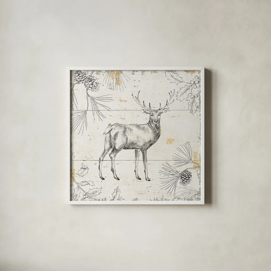 Wild and Beautiful X by Daphne Brissonnet. Shown in a crisp white glass frame for a clean and minimalist style. Available as an archival giclee rolled canvas, fine art paper, or poster print. SKU 37938a.