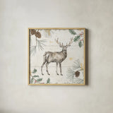 Wild and Beautiful X Holiday by Daphne Brissonnet. Shown in a natural wood glass frame for a timeless modern aesthetic. Available as an archival giclee rolled canvas, fine art paper, or poster print. SKU 72273a.