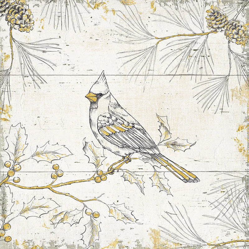 Wild and Beautiful XI Gold by Daphne Brissonnet. SKU 38471a. Archival Giclee Fine art print for wall decor.