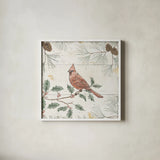 Wild and Beautiful XI Holiday by Daphne Brissonnet. Shown in a crisp white glass frame for a clean and minimalist style. Available as an archival giclee rolled canvas, fine art paper, or poster print. SKU 72274a.