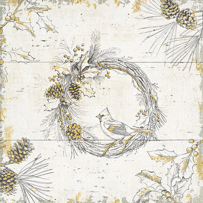 Wild and Beautiful XII Gold by Daphne Brissonnet. SKU 38472a. Archival Giclee Fine art print for wall decor.