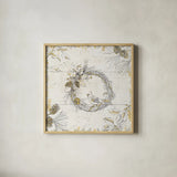 Wild and Beautiful XII Gold by Daphne Brissonnet. Shown in a natural wood glass frame for a timeless modern aesthetic. Available as an archival giclee rolled canvas, fine art paper, or poster print. SKU 38472a.