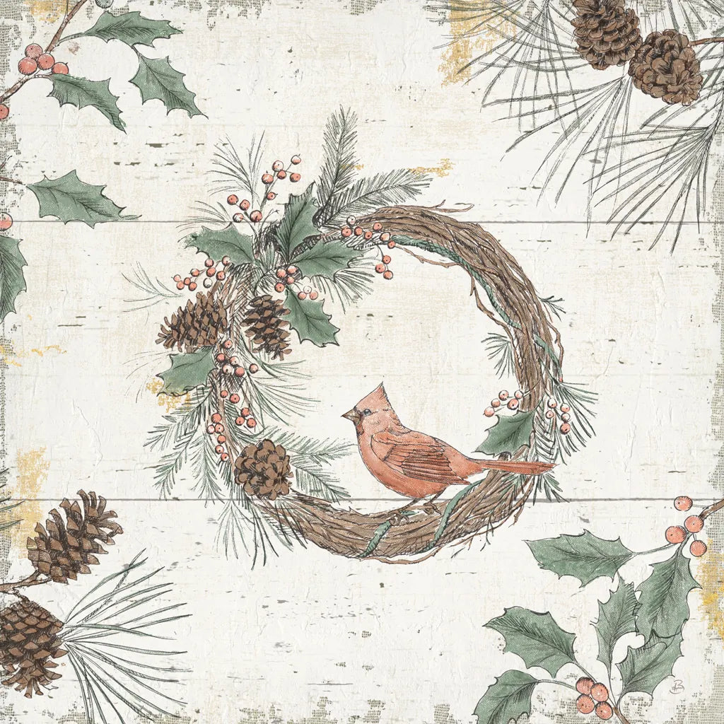 Wild and Beautiful XII Holiday by Daphne Brissonnet. SKU 72268a. Archival Giclee Fine art print for wall decor.