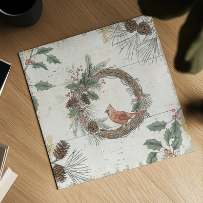 Wild and Beautiful XII Holiday by Daphne Brissonnet. Shown as a detailed flat fine art print, highlighting archival giclee quality. Available as an archival giclee rolled canvas, fine art paper, or poster print. SKU 72268a.