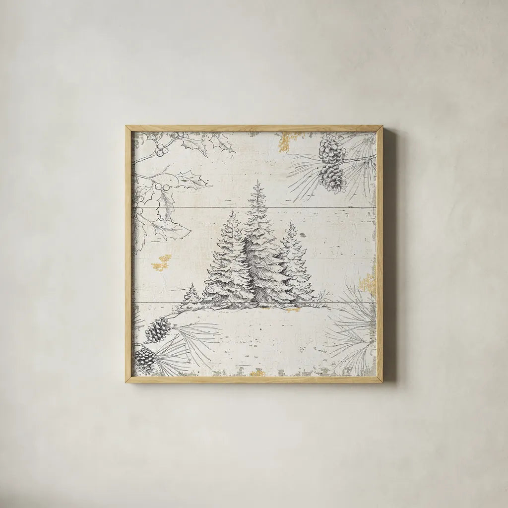 Wild and Beautiful XIII by Daphne Brissonnet. Shown in a natural wood glass frame for a timeless modern aesthetic. Available as an archival giclee rolled canvas, fine art paper, or poster print. SKU 37941a.