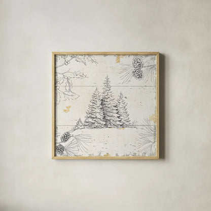 Wild and Beautiful XIII by Daphne Brissonnet. Shown in a natural wood glass frame for a timeless modern aesthetic. Available as an archival giclee rolled canvas, fine art paper, or poster print. SKU 37941a.