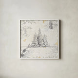 Wild and Beautiful XIII by Daphne Brissonnet. Shown in a crisp white glass frame for a clean and minimalist style. Available as an archival giclee rolled canvas, fine art paper, or poster print. SKU 37941a.