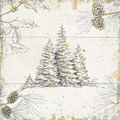 Wild and Beautiful XIII Gold by Daphne Brissonnet. SKU 38473a. Archival Giclee Fine art print for wall decor.