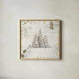 Wild and Beautiful XIII Gold by Daphne Brissonnet. Shown in a natural wood glass frame for a timeless modern aesthetic. Available as an archival giclee rolled canvas, fine art paper, or poster print. SKU 38473a.