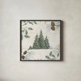 Wild and Beautiful XIII Green by Daphne Brissonnet. Shown in a sleek black glass frame for a contemporary gallery look. Available as an archival giclee rolled canvas, fine art paper, or poster print. SKU 64931a.