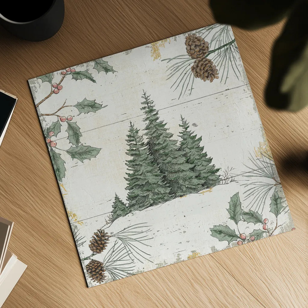 Wild and Beautiful XIII Red by Daphne Brissonnet. Shown as a detailed flat fine art print, highlighting archival giclee quality. Available as an archival giclee rolled canvas, fine art paper, or poster print. SKU 72269a.