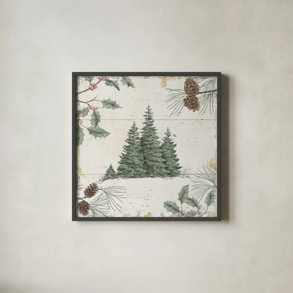 Wild and Beautiful XIII Red by Daphne Brissonnet. Shown in a sleek black glass frame for a contemporary gallery look. Available as an archival giclee rolled canvas, fine art paper, or poster print. SKU 72269a.