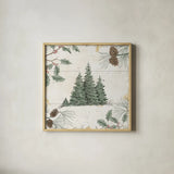 Wild and Beautiful XIII Red by Daphne Brissonnet. Shown in a natural wood glass frame for a timeless modern aesthetic. Available as an archival giclee rolled canvas, fine art paper, or poster print. SKU 72269a.