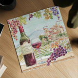 Wine Country III by Daphne Brissonnet. Shown as a detailed flat fine art print, highlighting archival giclee quality. Available as an archival giclee rolled canvas, fine art paper, or poster print. SKU 42148a.