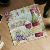 Wine Country IV by Daphne Brissonnet. Shown as a detailed flat fine art print, highlighting archival giclee quality. Available as an archival giclee rolled canvas, fine art paper, or poster print. SKU 42149a.
