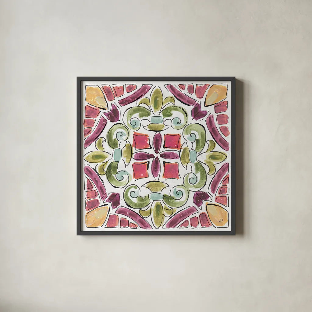 Wine Country VII by Daphne Brissonnet. Shown in a sleek black glass frame for a contemporary gallery look. Available as an archival giclee rolled canvas, fine art paper, or poster print. SKU 42152a.