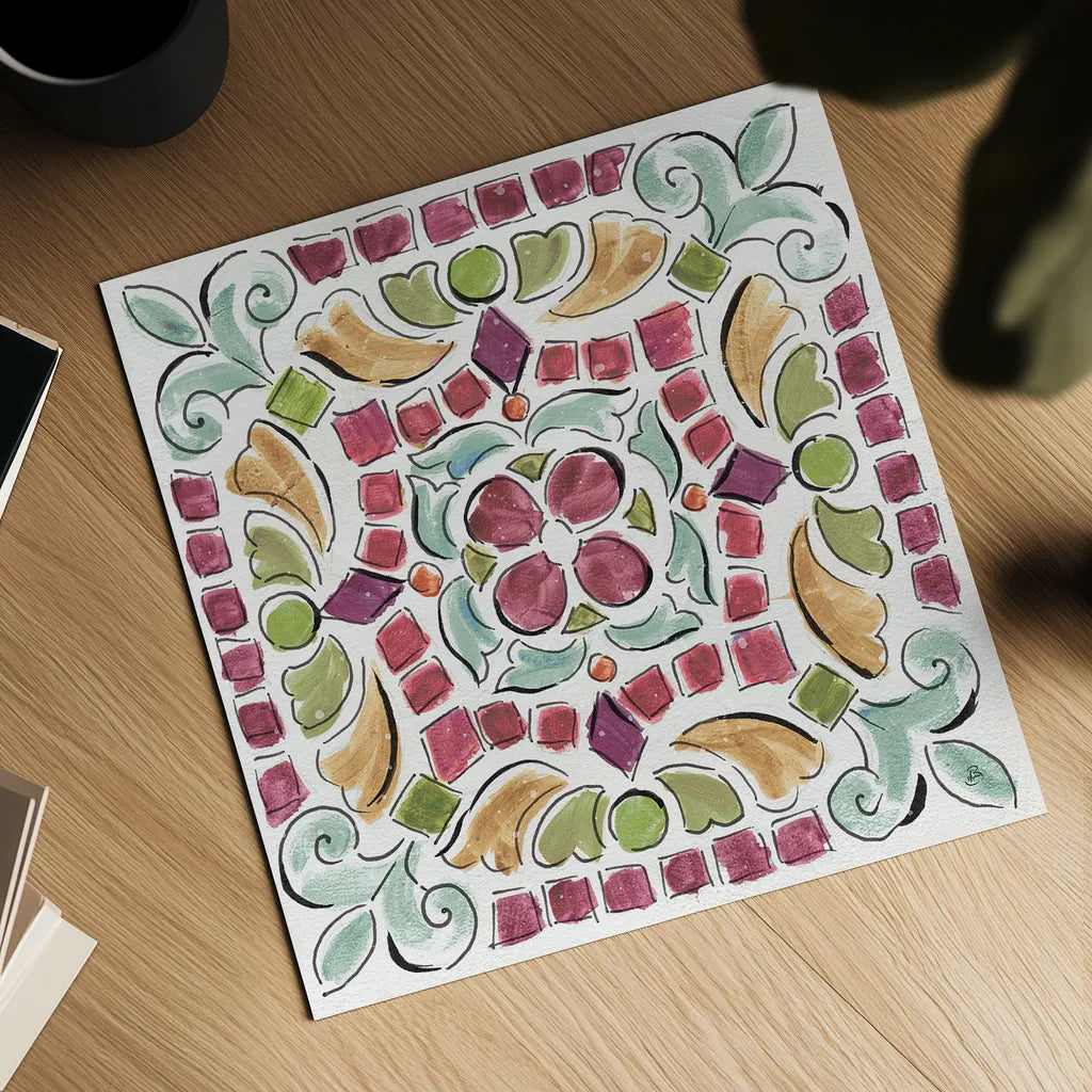 Wine Country X by Daphne Brissonnet. Shown as a detailed flat fine art print, highlighting archival giclee quality. Available as an archival giclee rolled canvas, fine art paper, or poster print. SKU 42155a.