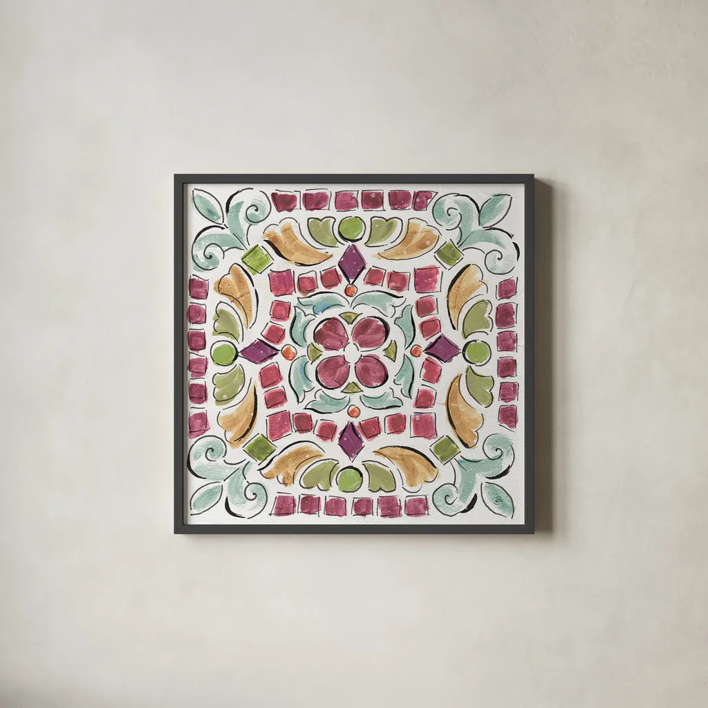 Wine Country X by Daphne Brissonnet. Shown in a sleek black glass frame for a contemporary gallery look. Available as an archival giclee rolled canvas, fine art paper, or poster print. SKU 42155a.