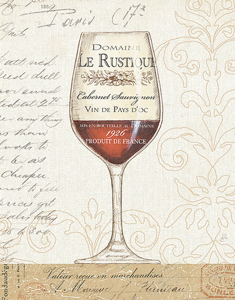 Wine by the Glass I by Daphne Brissonnet