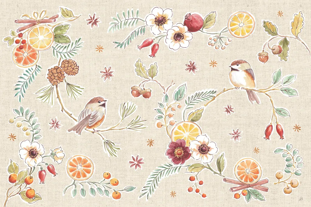 Winter Spice I by Daphne Brissonnet. SKU 68263i. Archival Giclee Fine art print for wall decor.