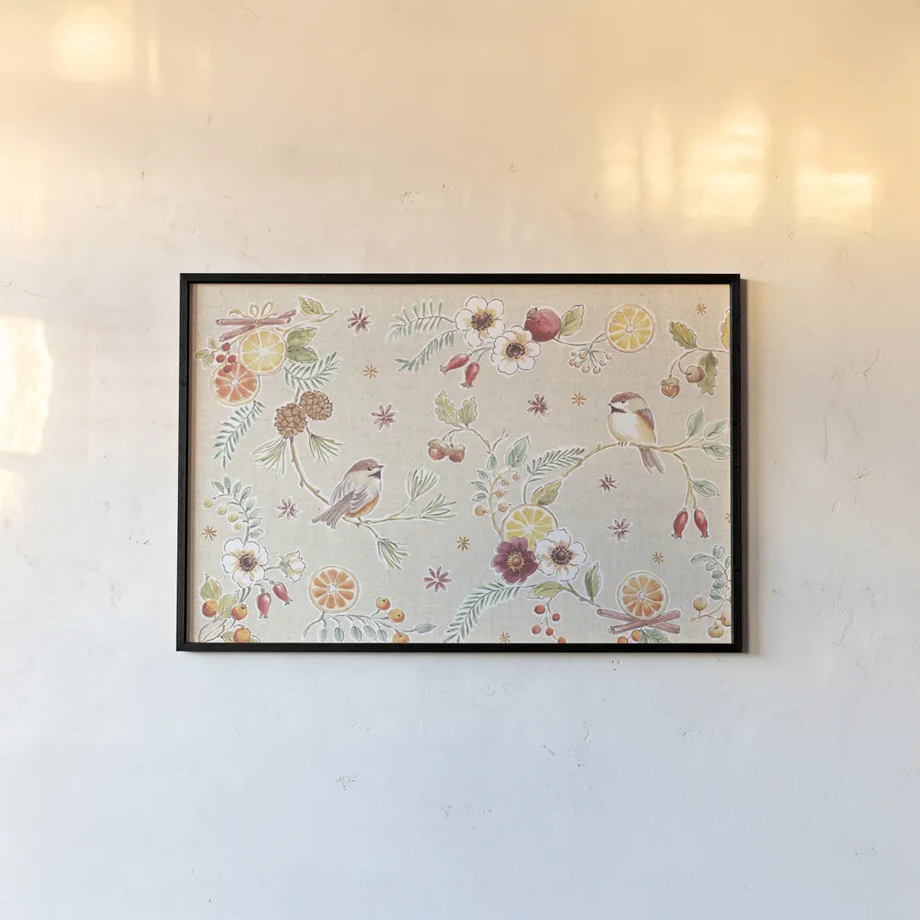 Winter Spice I by Daphne Brissonnet. shown as a paper print in a black flame. Available as a archival giclee rolled canvas, fine art paper, or poster print. SKU 68263i.