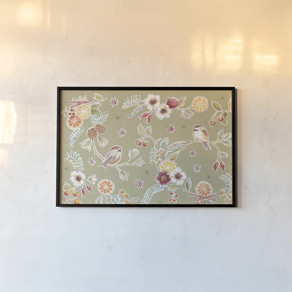 Winter Spice I Color by Daphne Brissonnet. shown as a paper print in a black flame. Available as a archival giclee rolled canvas, fine art paper, or poster print. SKU 68270i.