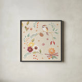 Winter Spice II by Daphne Brissonnet. Shown in a sleek black glass frame for a contemporary gallery look. Available as an archival giclee rolled canvas, fine art paper, or poster print. SKU 68264a.