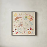 Winter Spice III by Daphne Brissonnet. Shown in a sleek black glass frame for a contemporary gallery look. Available as an archival giclee rolled canvas, fine art paper, or poster print. SKU 68265a.