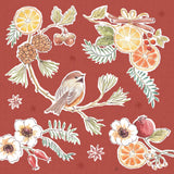 Winter Spice III Color by Daphne Brissonnet. SKU 68272a. Archival Giclee Fine art print for wall decor.