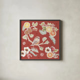 Winter Spice III Color by Daphne Brissonnet. Shown in a sleek black glass frame for a contemporary gallery look. Available as an archival giclee rolled canvas, fine art paper, or poster print. SKU 68272a.