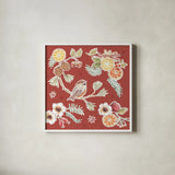 Winter Spice III Color by Daphne Brissonnet. Shown in a crisp white glass frame for a clean and minimalist style. Available as an archival giclee rolled canvas, fine art paper, or poster print. SKU 68272a.