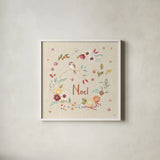 Winter Spice IV by Daphne Brissonnet. Shown in a crisp white glass frame for a clean and minimalist style. Available as an archival giclee rolled canvas, fine art paper, or poster print. SKU 68266a.
