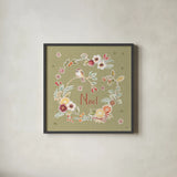 Winter Spice IV Color by Daphne Brissonnet. Shown in a sleek black glass frame for a contemporary gallery look. Available as an archival giclee rolled canvas, fine art paper, or poster print. SKU 68273a.