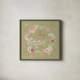 Winter Spice V Color by Daphne Brissonnet. Shown in a sleek black glass frame for a contemporary gallery look. Available as an archival giclee rolled canvas, fine art paper, or poster print. SKU 68274a.