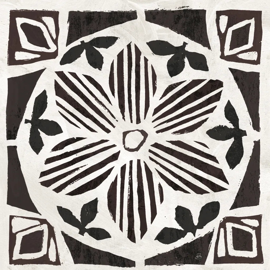 Woodcut Christmas IX by Daphne Brissonnet. SKU 69688a. Archival Giclee Fine art print for wall decor.