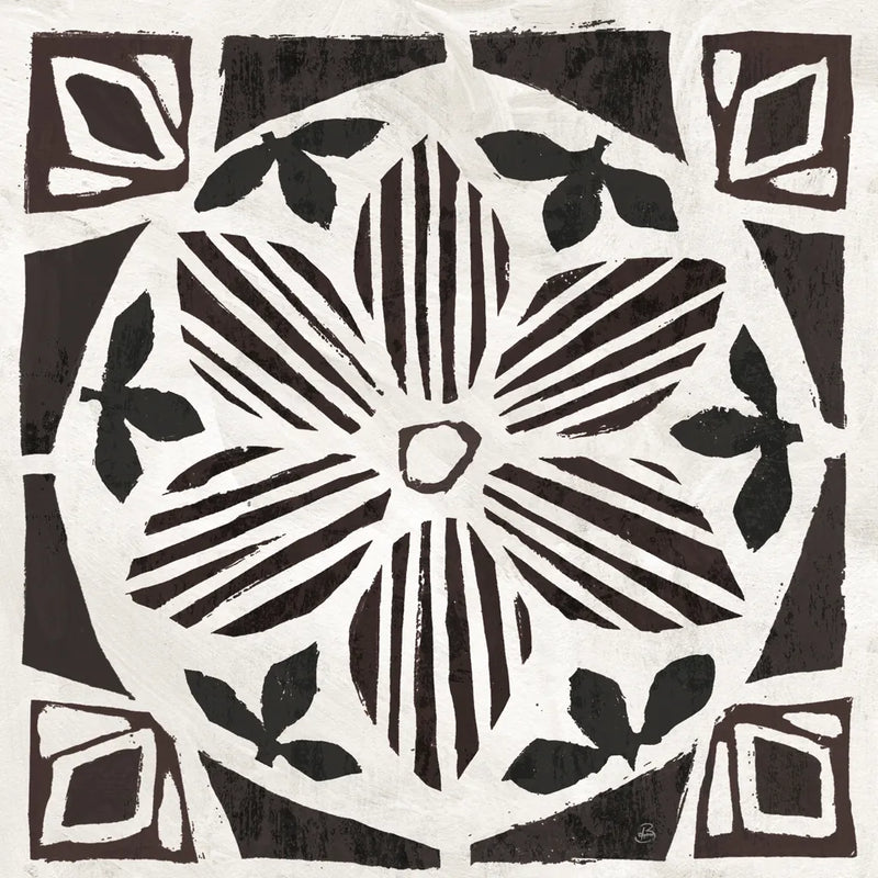 Woodcut Christmas IX by Daphne Brissonnet. SKU 69688a. Archival Giclee Fine art print for wall decor.