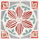 Woodcut Christmas IX Color by Daphne Brissonnet. SKU 69700a. Archival Giclee Fine art print for wall decor.