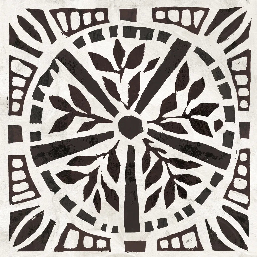 Woodcut Christmas X by Daphne Brissonnet. SKU 69689a. Archival Giclee Fine art print for wall decor.