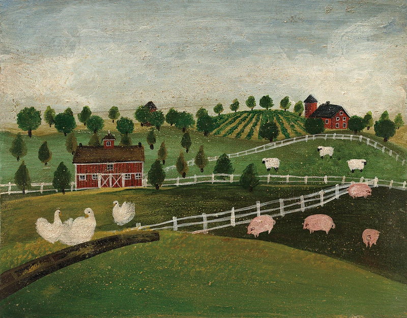 A Day at the Farm I by David Carter Brown