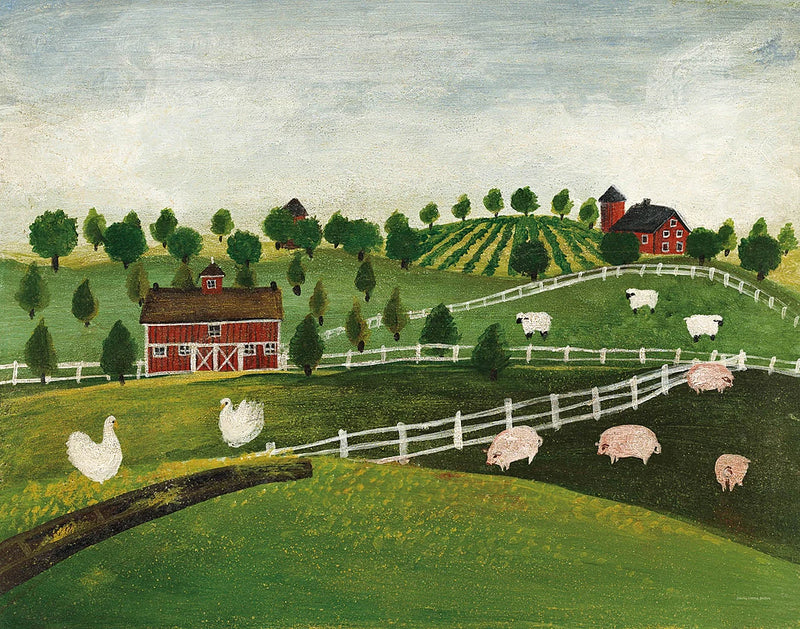 A Day at the Farm I Bright by David Carter Brown